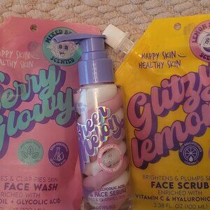 🍇🍉🍋🍓 Happy Skin Healthy Skin Jelly Face Wash, Face Scrub and Serum 🍓🍒🍋🍉